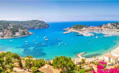 Vista panorámica de playa de Mallorca