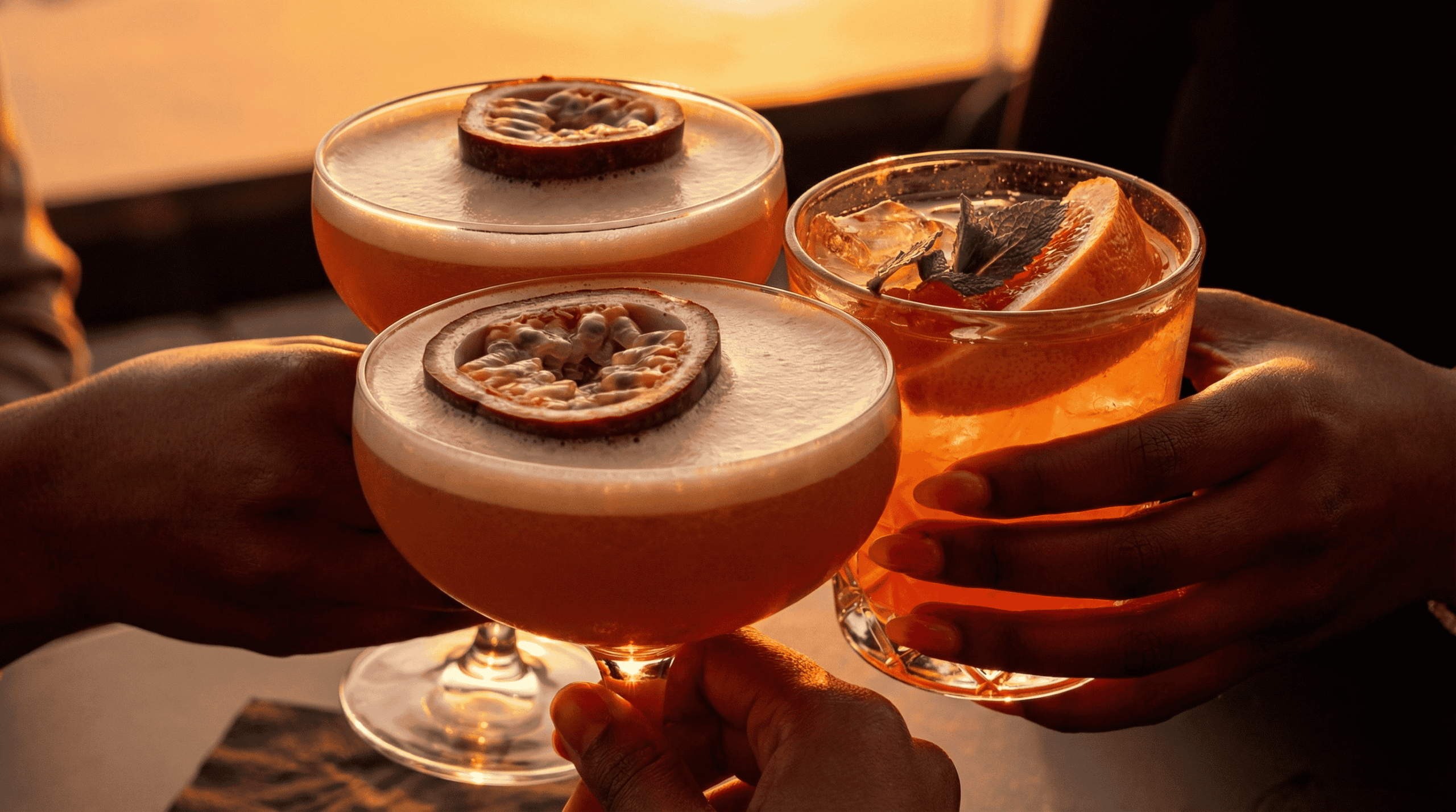 3 coctails en Savannah