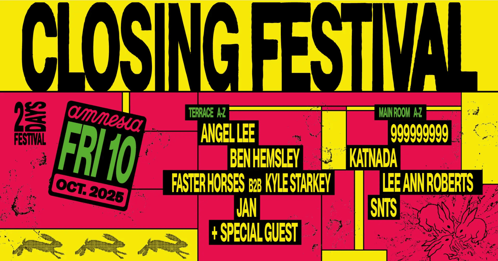 Cartel closing party amnesia Ibiza